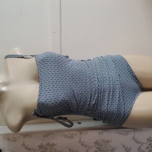 NWT DKNY Black and White swim 4-Way Stretch Fabric Size L